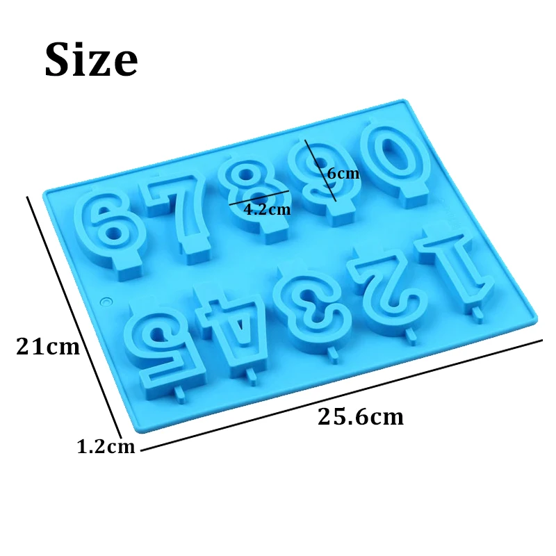 แม่พิมพ์ซิลิโคนอมยิ้มหมายเลข0-9แม่พิมพ์ฟองดองช็อกโกแลตเครื่องมือทำเค้กในครัวแม่พิมพ์เค้กปาร์ตี้เครื่องมือตกแต่ง