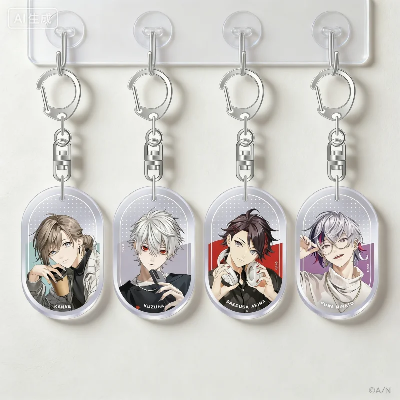 Nijisanji Decora Mode Part 2 Acrylic Pendant Keychains Bag Decorations Fans Festivals Gifts Souvenir
