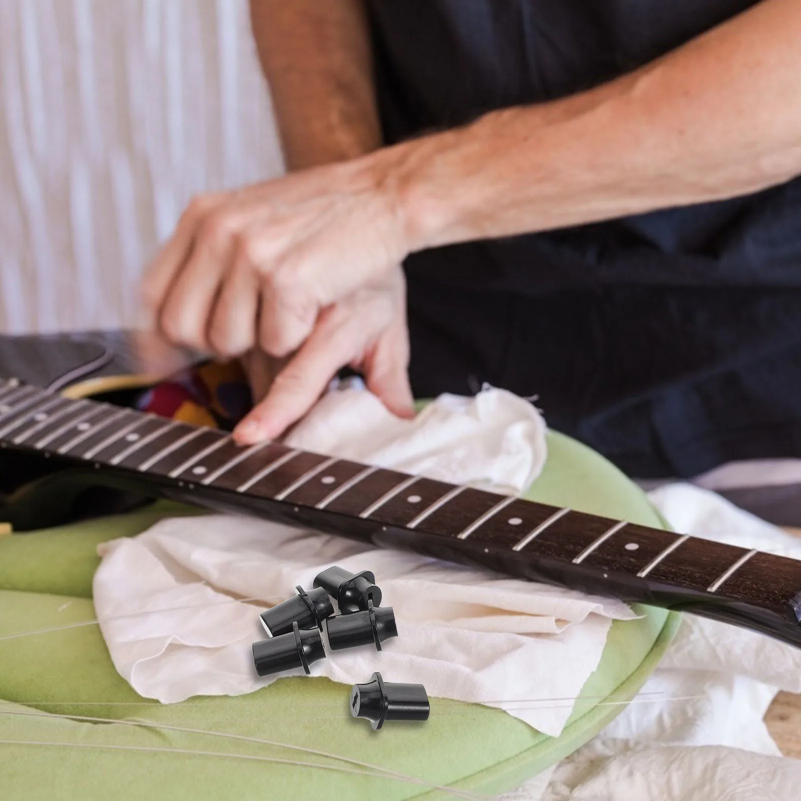 

5Pcs Guitar Toggle Switch Caps Plastic Knob Tips Stylish Durable Easy Tone Adjustment Electric Guitar Parts Electric Switch Knob