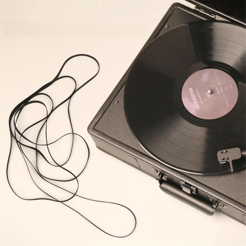 10pcsターンテーブルベルトラバーベルト修理用交換用メンテナンスベルト