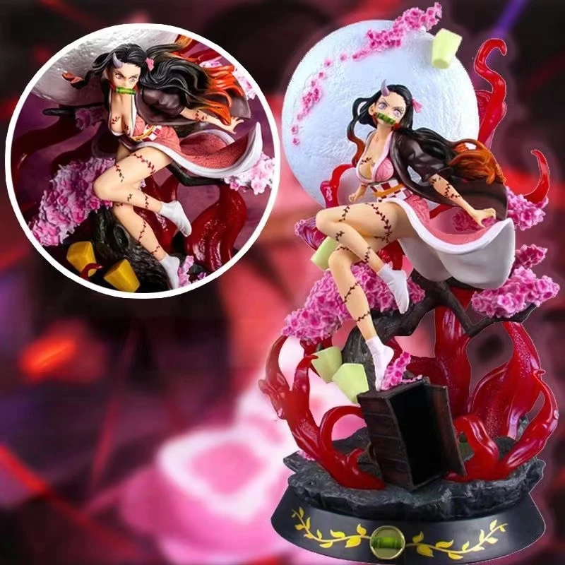 14cm Demon Slayer Anime Figure Nezuko Kamado GK Statue Demon Action PVC Model Collectible Children Toys Gift