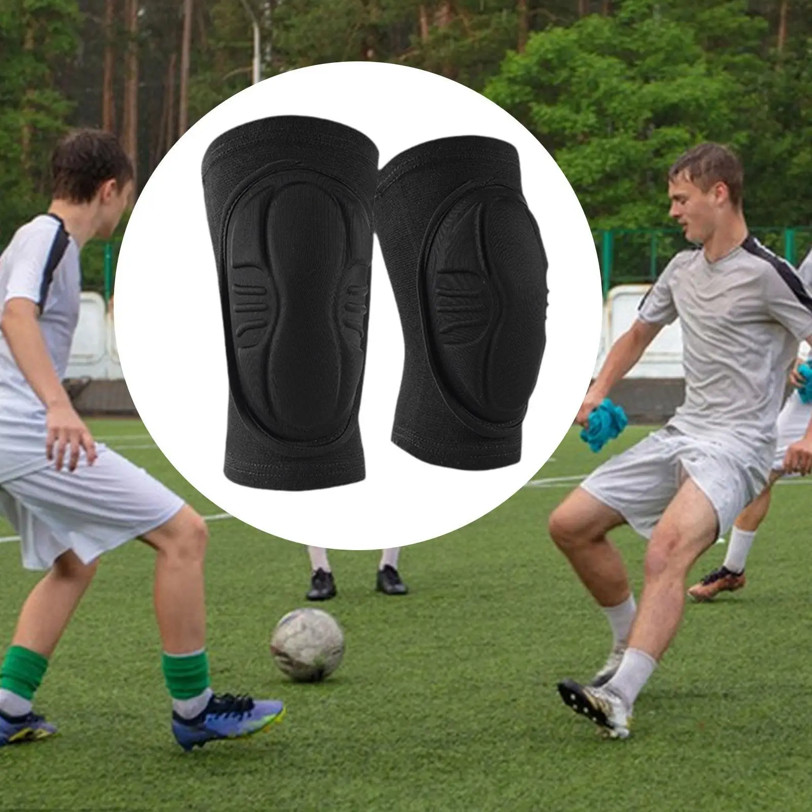

Protective Knee Pads Thick Sponge Anti Shock Sleeve Non Slip Cushion for Dancers Volleyball