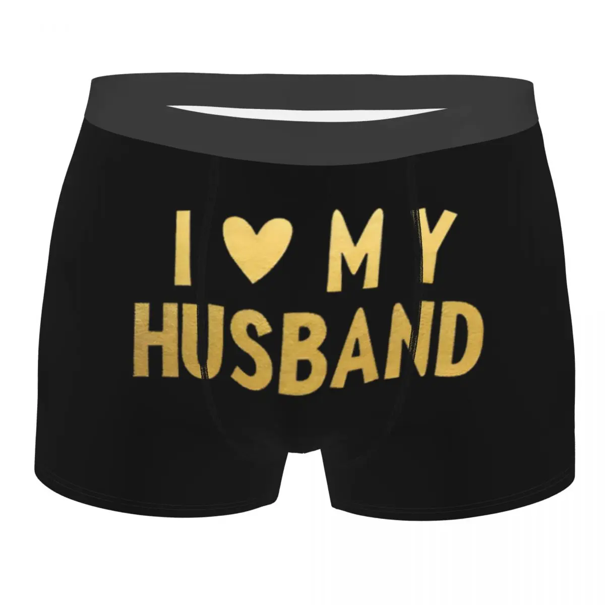 

Custom Fashion I Love My Husband Boxers Shorts Panties Men's Underpants Stretch Briefs Underwear