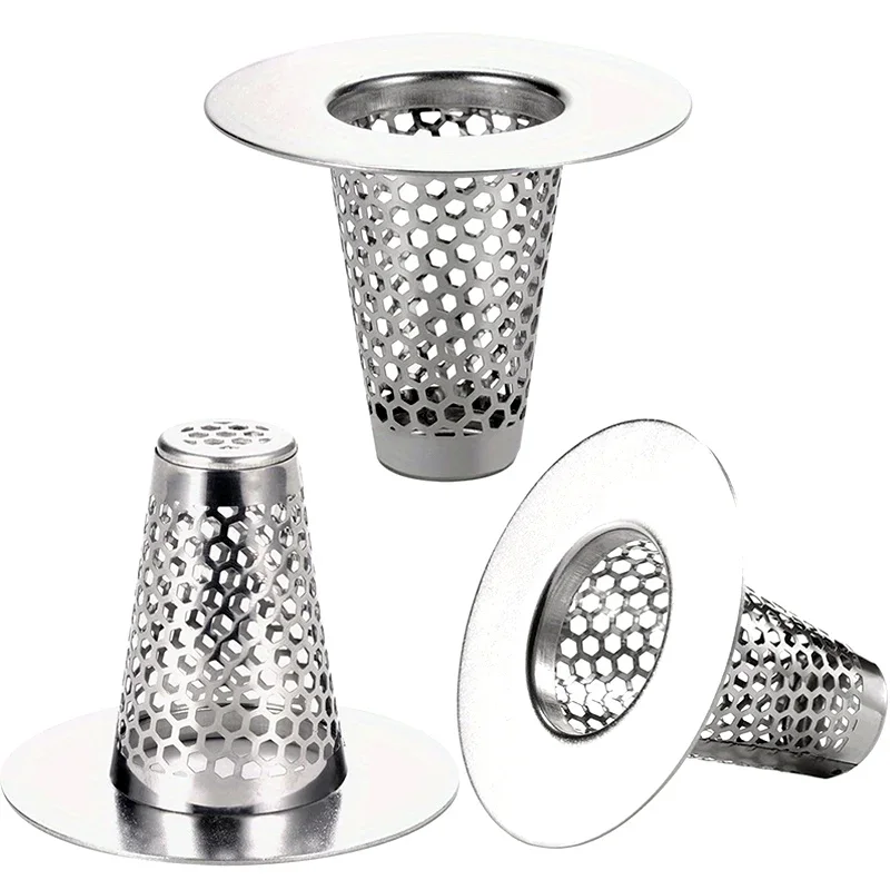 

Suitable for Bathroom、Stainless Steel Conical Strainer for Kitchen Sink and Bathtub Drain-Suitable for various drainage pipe dia