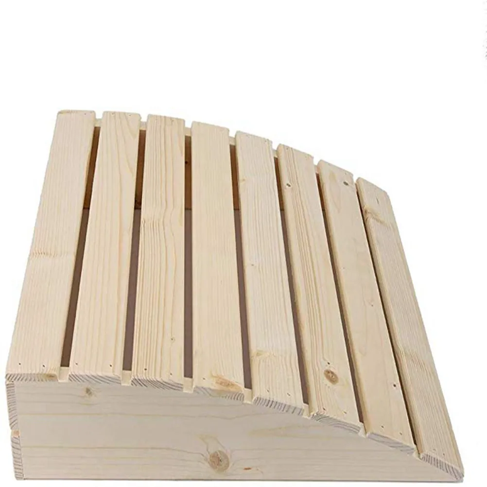 

Wooden Sauna Pillow Curved Headrest Support for Steam Room Comfortable Cushion Sauna Supplies Accessories Wooden Pillow