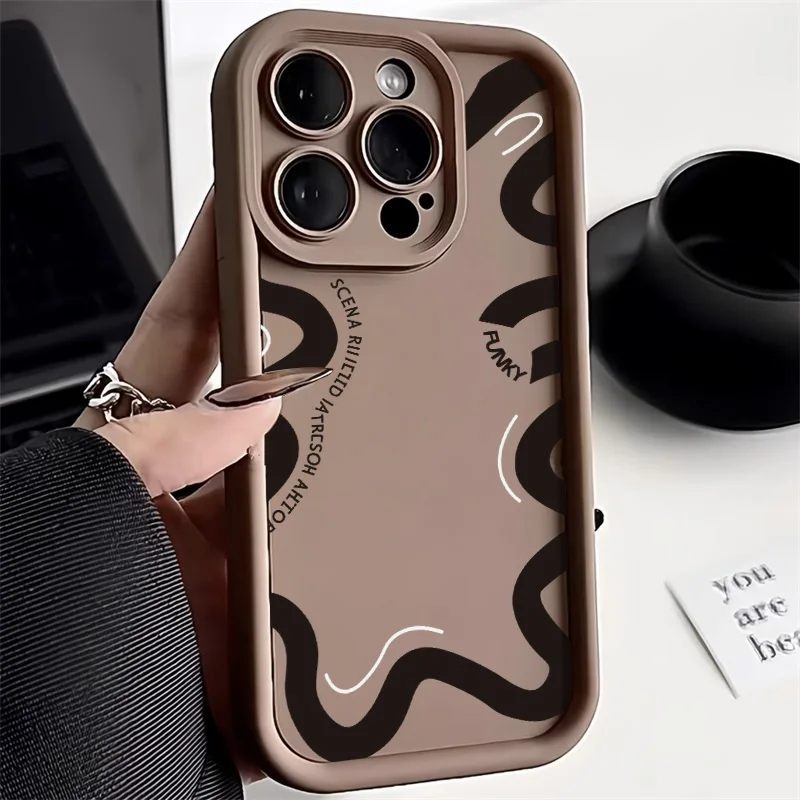 Love Heart Phone Case For iPhone 16 Pro Max Case iPhone 11 17 14 12 15 13 Pro Max XR XS 7 Plus SE Shockproof Soft Silicone Cover