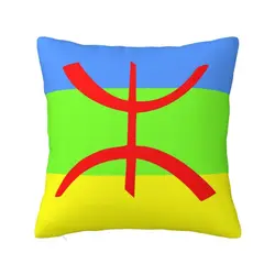 Flag Of Amazigh Pillow Case Sofa Berber Tifinagh Proud Modern Cushion Cover Square Pillowcase
