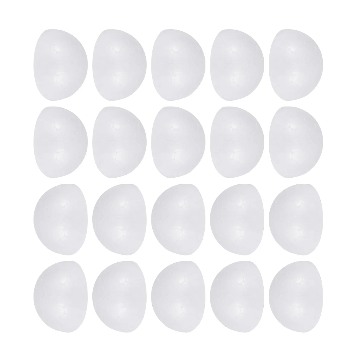 

200 Pcs Half Balls Foam Hemisphere Kids Toys Round White Polystyrene Spheres Child