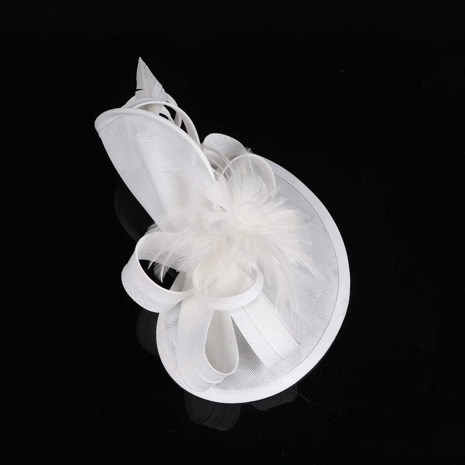 2026 Eleganter Fascinator-Hut für Damen – Teeparty, Kentucky Derby, Pillbox-Hut mit Feder und Blume, für Hochzeit und Cocktailpartys – Detail 3
