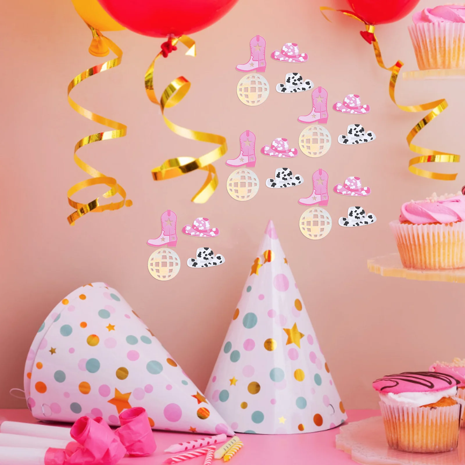 

100Pcs Disco Ball Paper Confetti Glittering Cutouts Party Decoration Sequin Party Supplies Versatile Indoor Outdoor Use