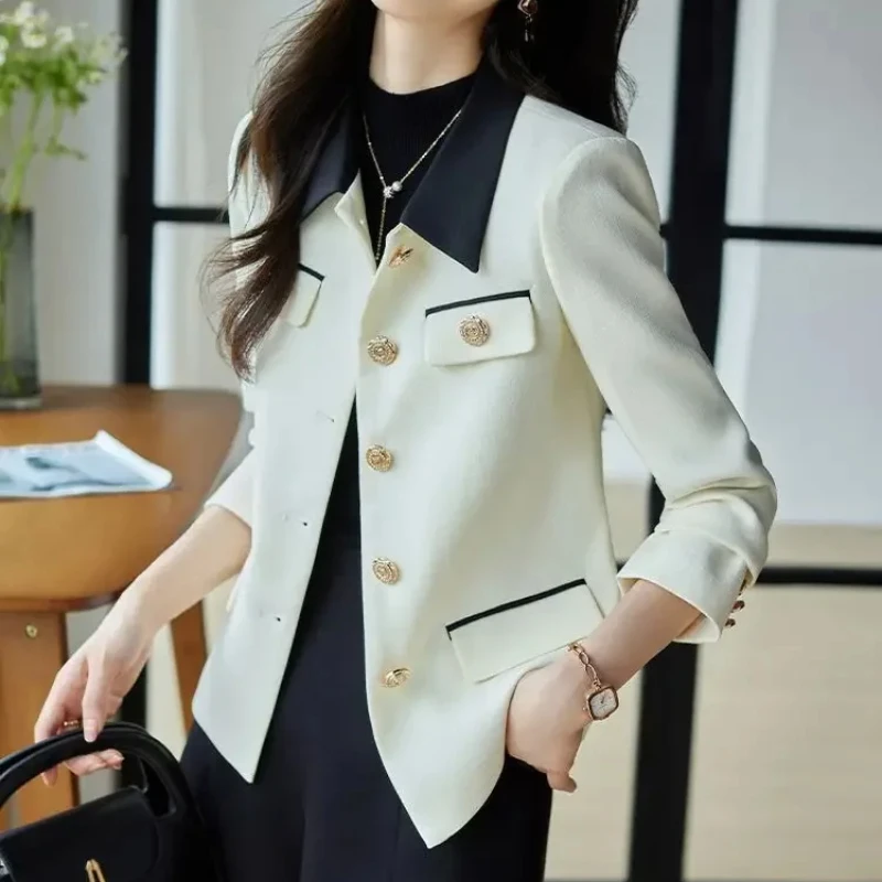 Slim Fit Solid Color Female Coat Korean Style Vintage New Products Youthful Lined Women's Jackets High Quality Harajuku Elegant