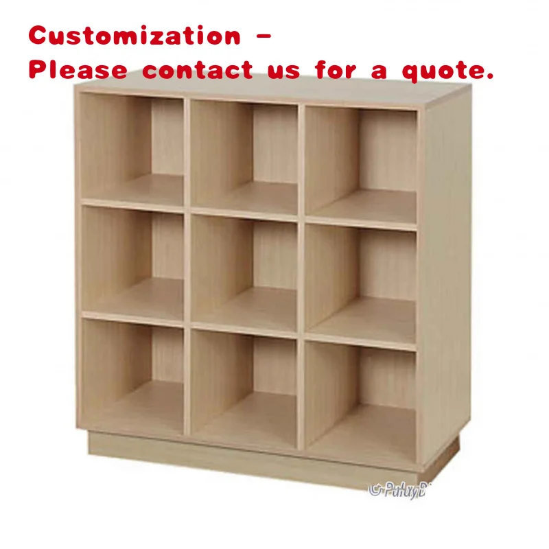 

custom.KEWAY MDF Wooden-Skirt Cube Storage Display Floor Standing Storage Shelves Display Cabinet