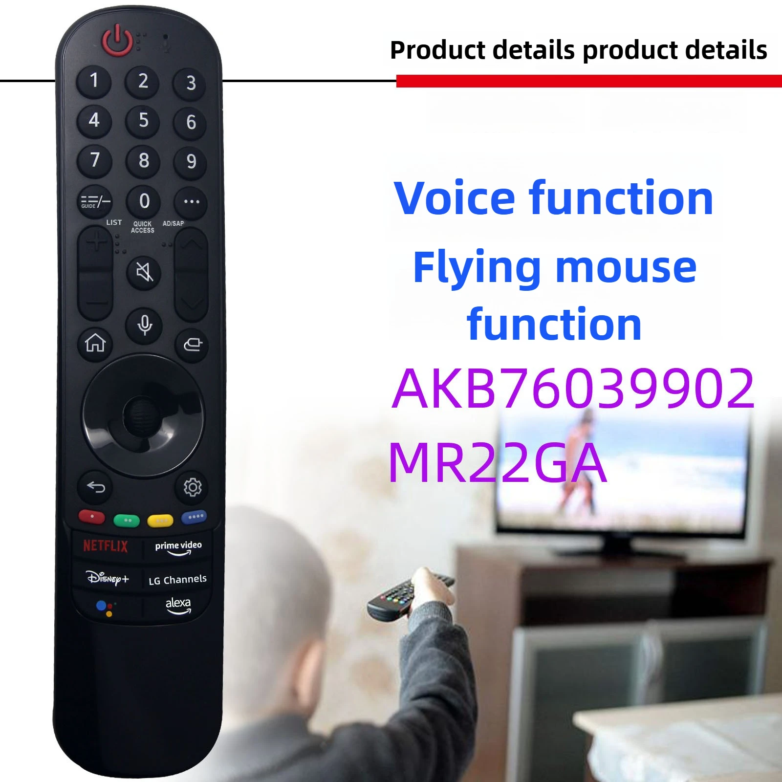 AKB76039902 MR22GA New Magic Voice Remote Control for L Smart TV 43NANO75UQA 50NANO75UQA 55QNED85UQA 43UQ9000PUD OLED65C2PUA