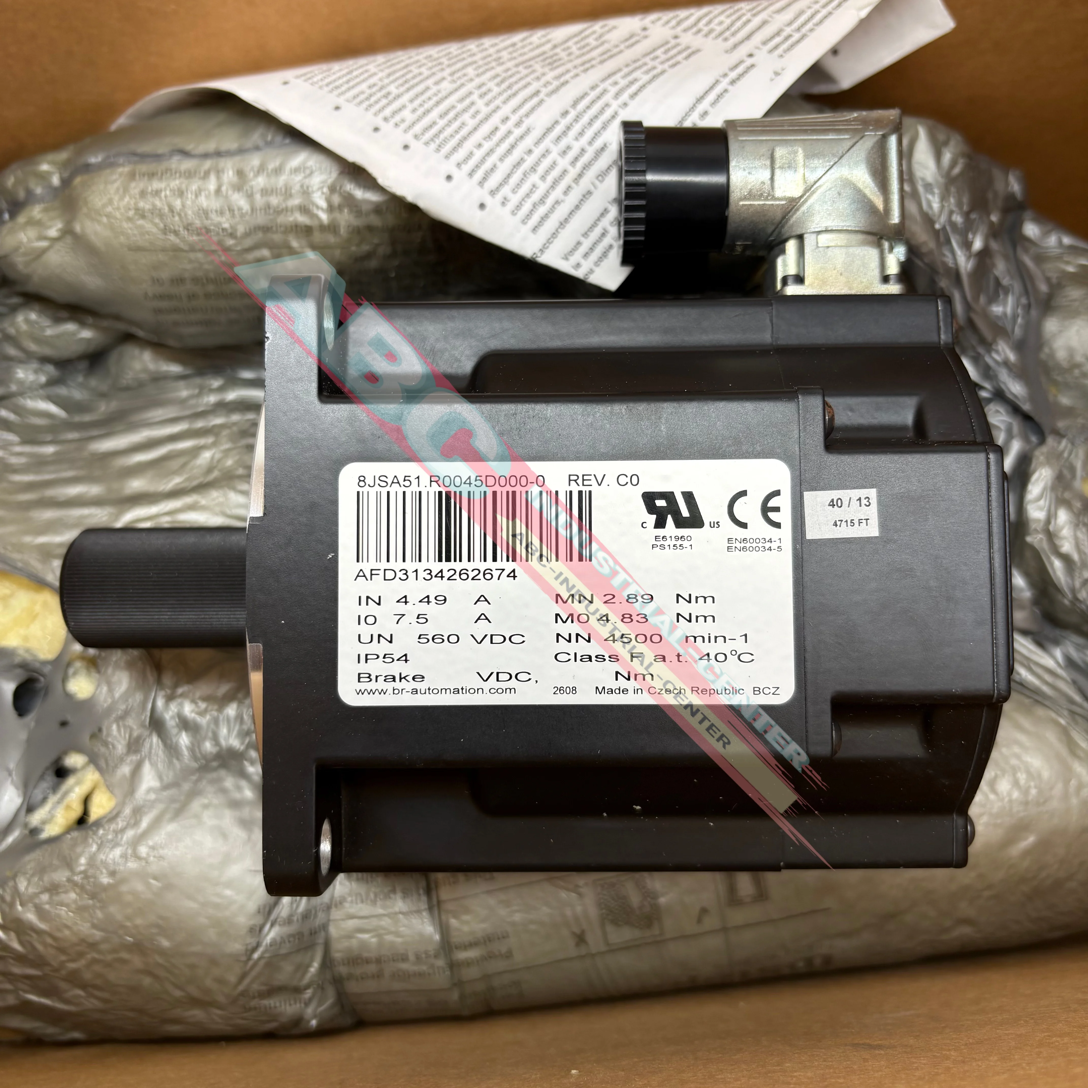 

Servo motor 8JSA51.R0045D000-0 new in box