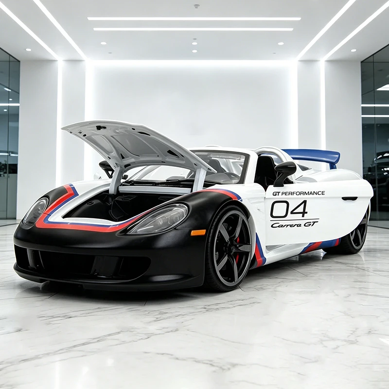 JADA 1/24 Carrera GT Supercarro em Liga Metálica, Miniatura de Carro para Coleção e Presente