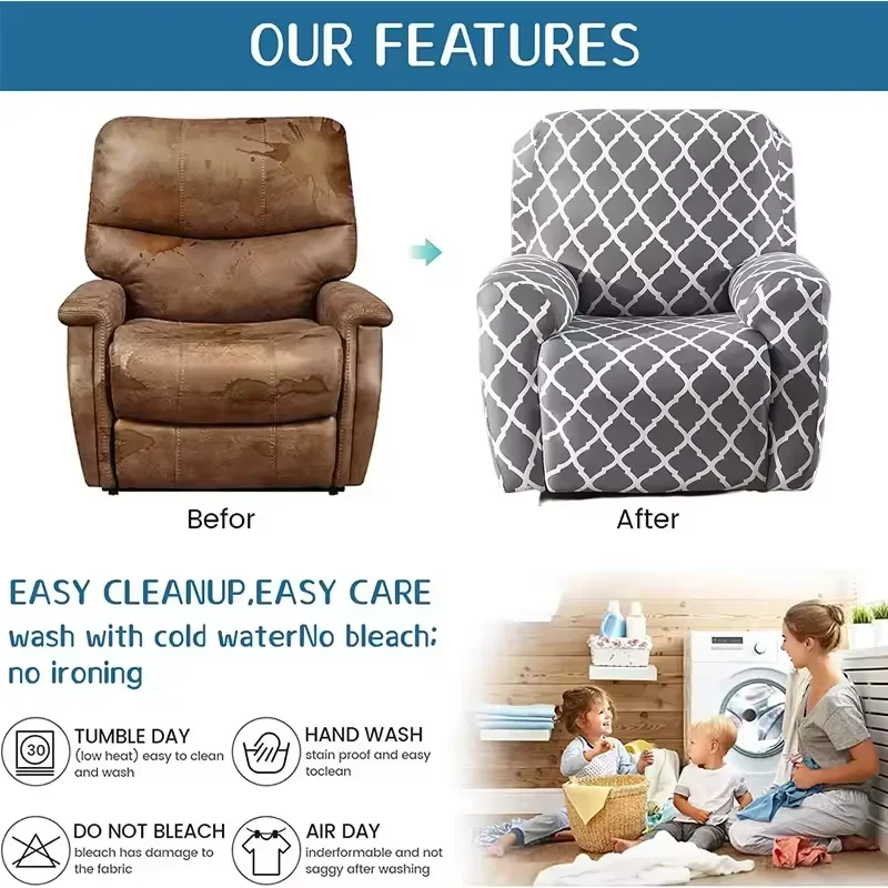 1PC Elastic Single Sofa Cover Chair Cover Nordic Home Decor Room All Inclusive Armchair Slipcover Club Bar Hotel Sofa Cover 벤치커버