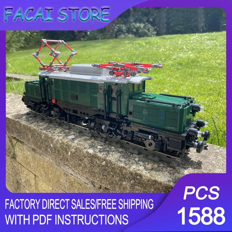 

Moc Building Bricks Modular Electric-Locomotive DR BR Deutsches Krokodil Technology Blocks Christmas DIY Toy Construction Gifts