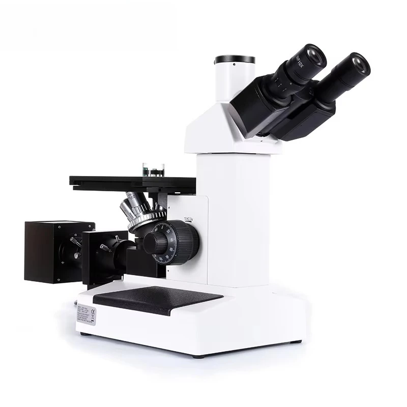 

Перевернутый биологический микроскоп 4XC Профессиональный тринокулярный перевернутый металлургический микроскоп для промышленных исследований
