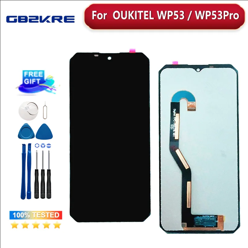 Original New For OUkitel WP53 WP53S WP53 Pro LCD&Touch Screen Digitizer Display Screen OUkitel WP53 Pro LCD DISPLAY Assembly