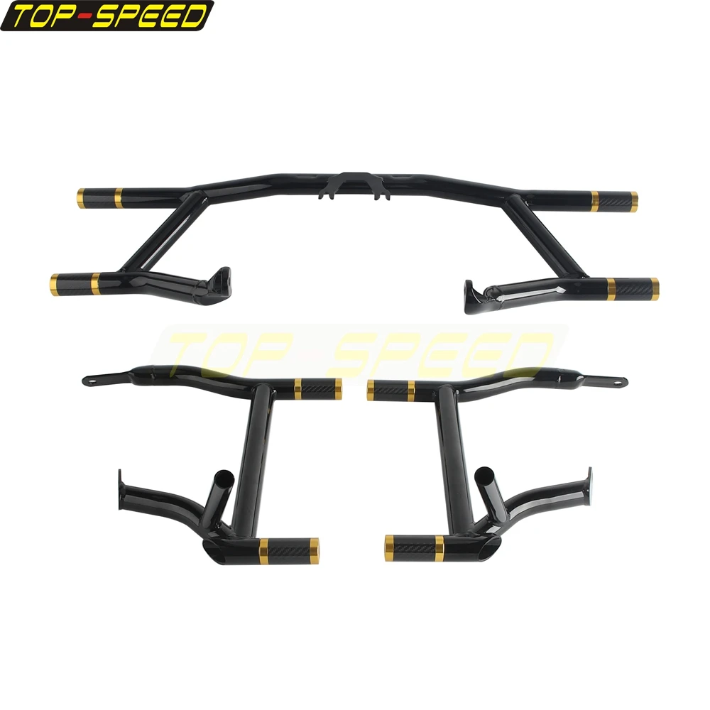 دراجة نارية Higway السرج الحرس تحطم بار القضبان واقي مصد السيارة ل هارلي الطريق الملك الترا المحدودة منخفضة CVO/SE عجلة حرة FLRT