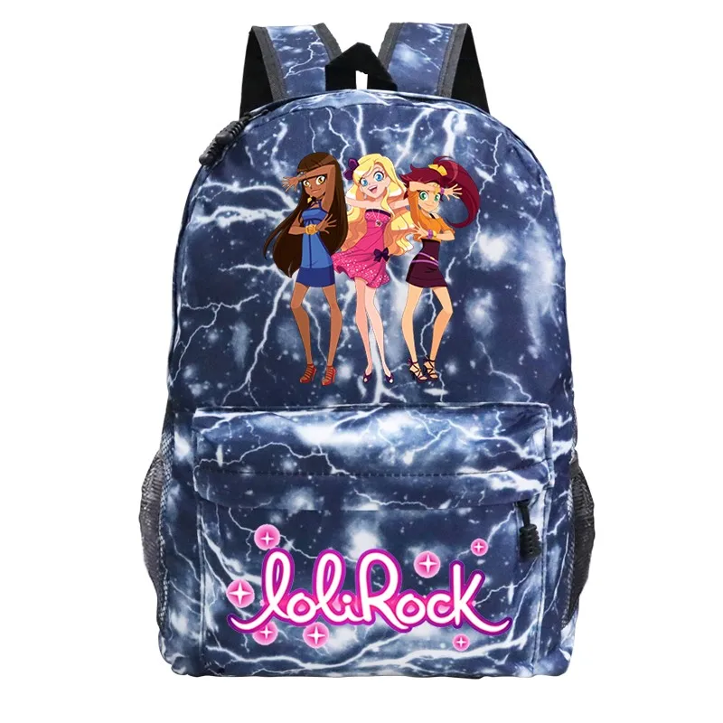 LoliRock Backpack Boys Girls Back to Schoolbag Magical Girl Rucksack Daily Knapsack Mochila Students Book Bags Laptop Bagpack