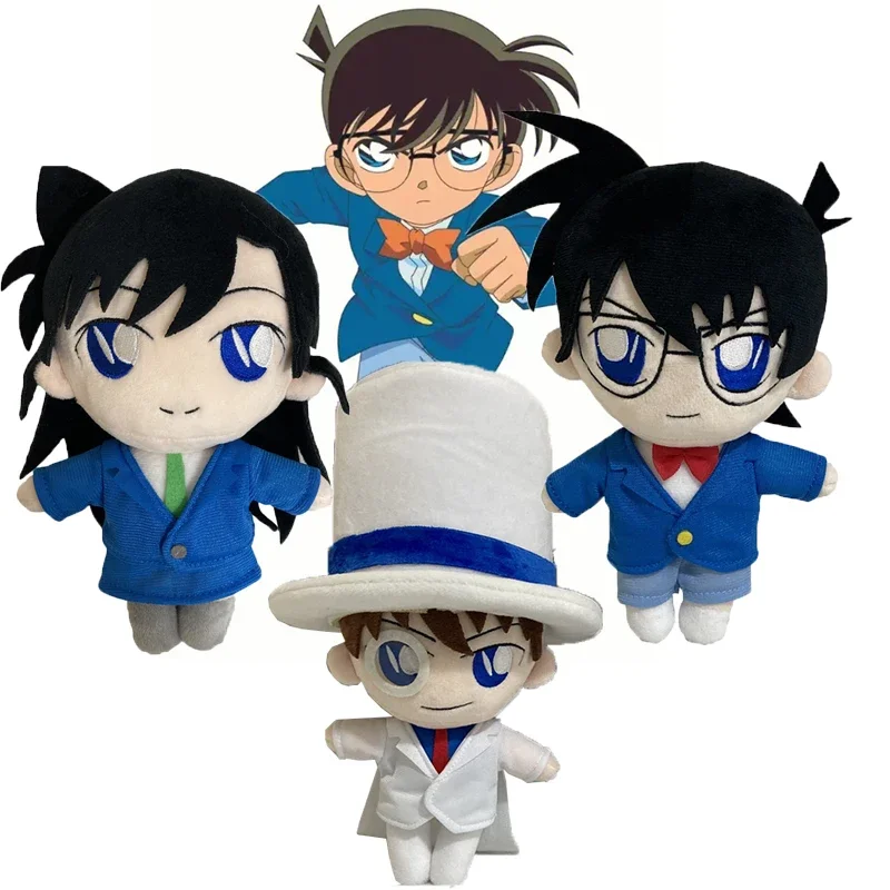 Detective Conan Plush Toys Conan Kaitou Kiddo Rachel Moore Stuffed Dolls Cartoon Peluche Figure Kids Birthday Christmas Gifts