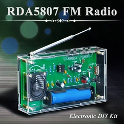 RDA5807 Radio FM zestaw do samodzielnego montażu produkcja elektroniczna diy praktyka spawania montaż nauczanie praktyczne obwód szkoleniowy luźne części