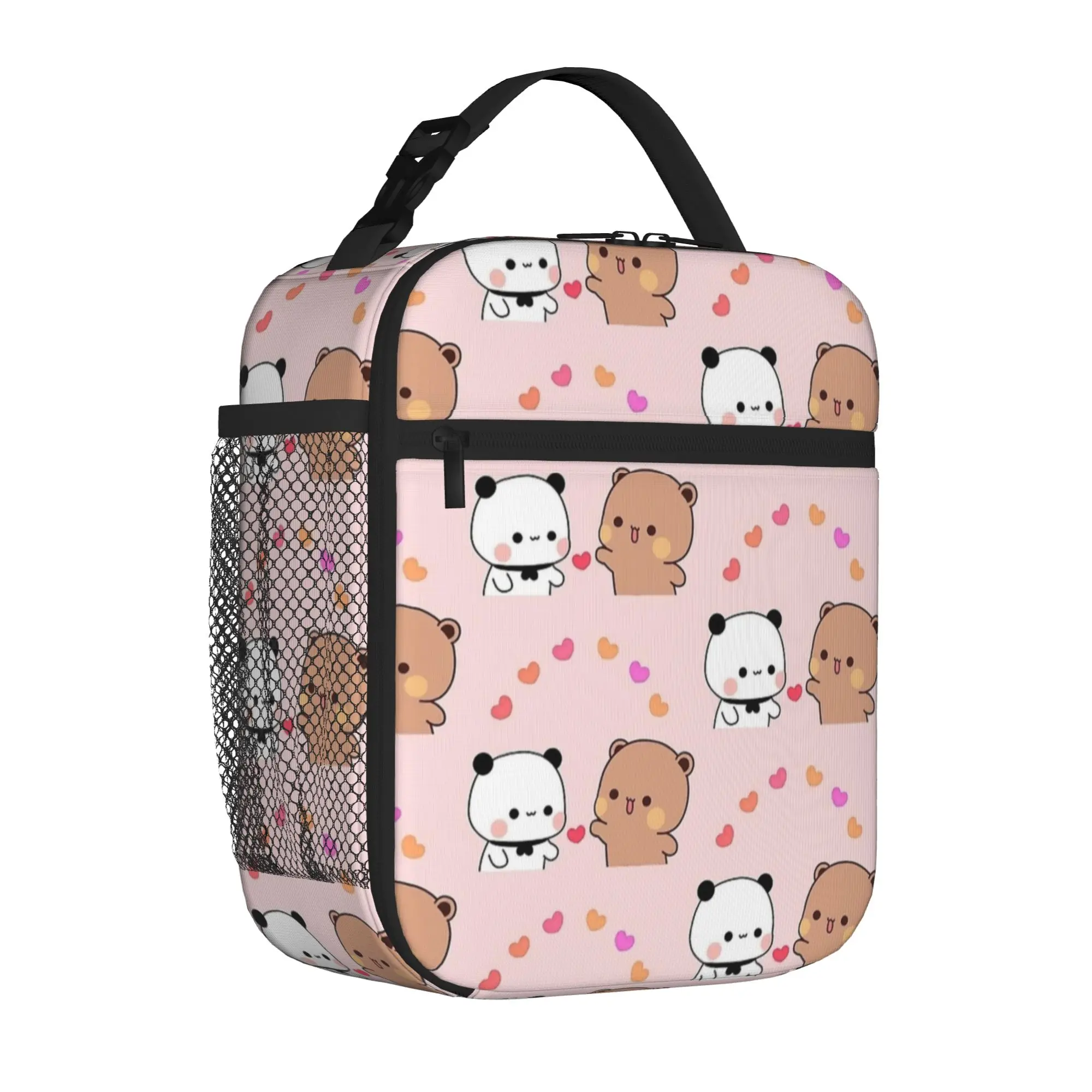 Lunch Boxes panda bears Bubu and Dudu Cartoon cute Love Storage Food Box Ins Style Thermal Cooler Lunch Box For Work