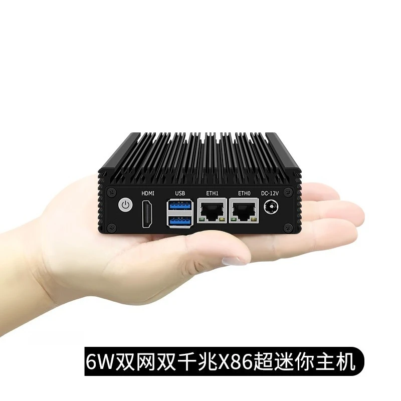 X86-P1 Soft Router N3050/N3160 Mini PC 6W Low Power Quad Core 4 Thread Fanless Industrial Computer