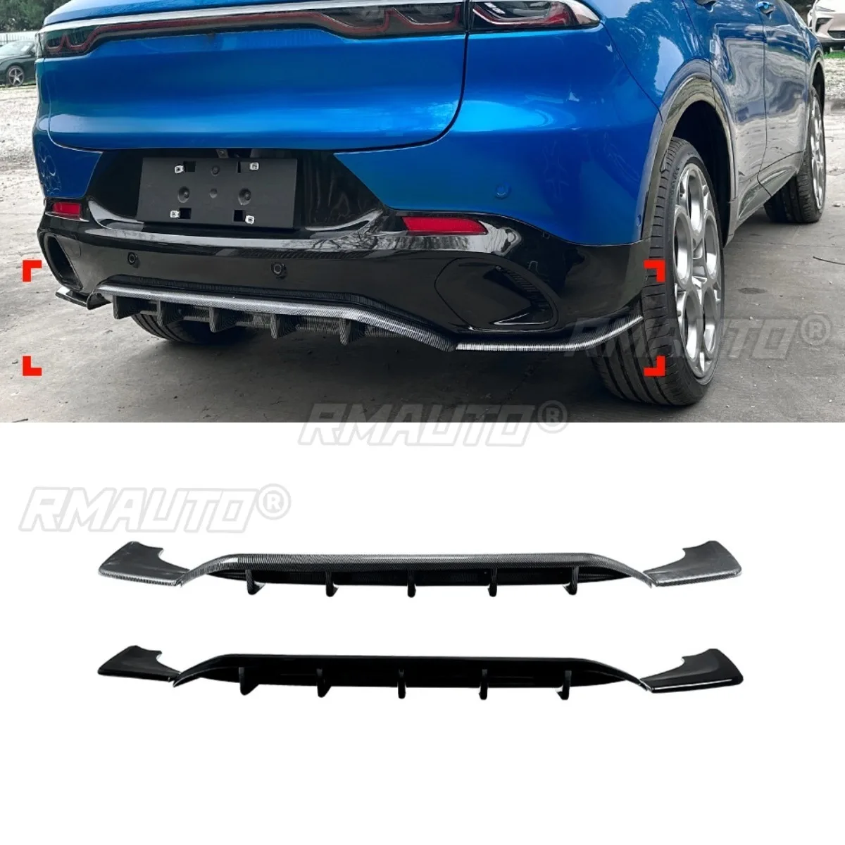 

Car Rear Bumper Lip Rear Bumper Splitter Diffuser Bumper Protector Guard For Alfa Romeo Tonale 2023+ Body Kit Car Accessories