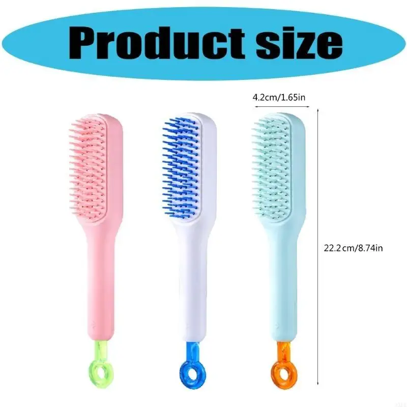 

Retractable Pet Hair Brush Grooming Tool for Dog and Cats Gentle Grooming Brush for Various Pet Salon Use Supply