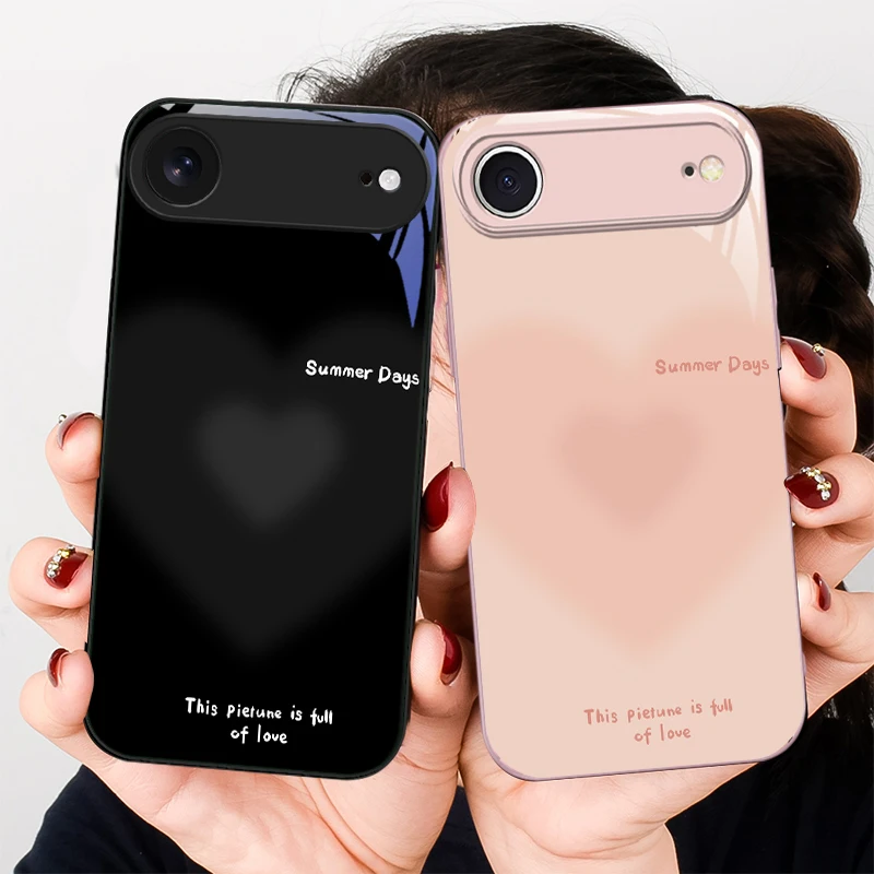 

Warm and sweet emotions For iPhone 17 Air 16 E 15 14 13 Plus 12 mini 17 Pro Max 11Pro XR Xs X 7 8 11 Tempered Glass Phone Case