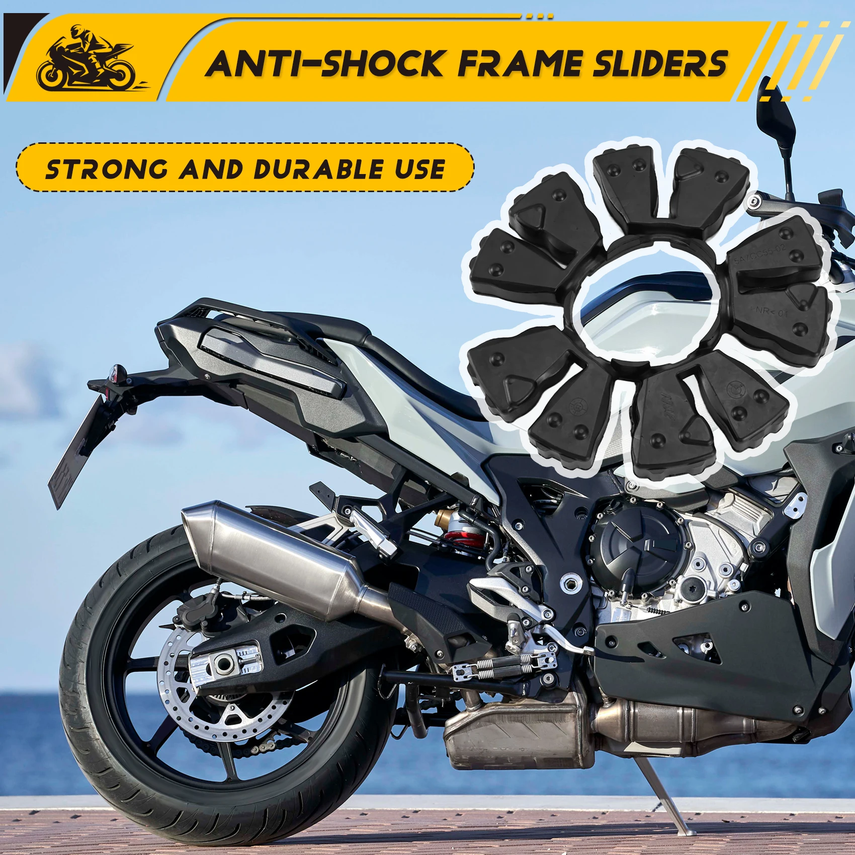 

VC-Innovative-для BMW K67 K69 S1000RR S1000XR 2019-2024 резиновый буфер задней ступицы мотоцикла 33815A7CC55