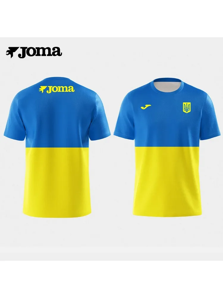 تي شيرت JOMA Summer German ثلاثي الأبعاد مطبوع بأكمام قصيرة للرجال لممارسة الرياضة في الهواء الطلق واللياقة البدنية والجري عالي الجودة سريع الجفاف وجيد التهوية #5