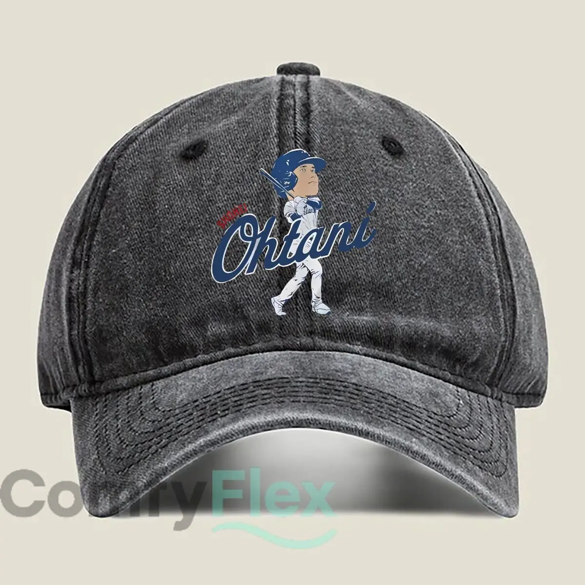 Shohei Ohtani Baseball Unisex Adjustable Adult Washed Baseball Cap Casual Hat for Men & Women Hip Hop