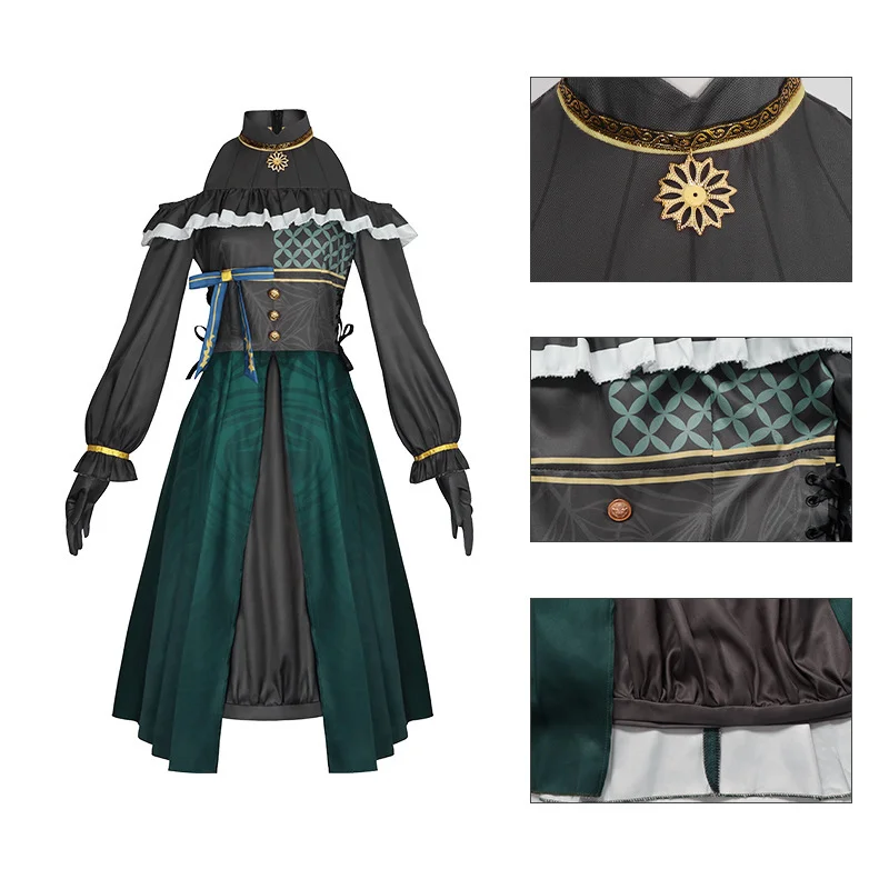 

Anime Project Sekai Otori Emu Cosplay Costume Kamishiro Rui Costume Kusanagi Nene Tenma Tsukasa Uniform Green Dress