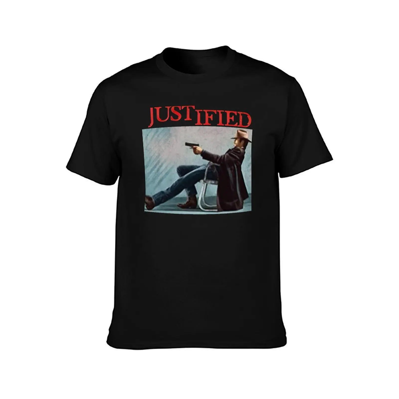 Justified tee T-Shirt Sports Casual Short Sleeve Cotton Tee