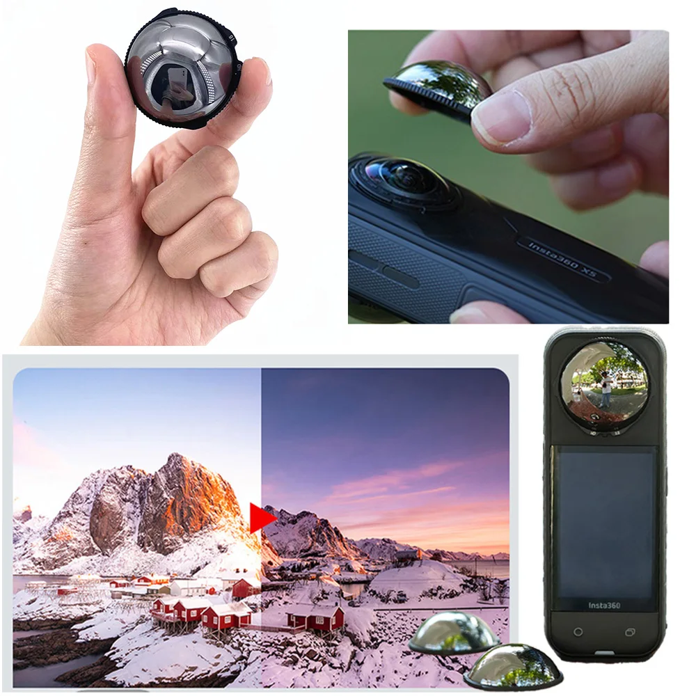 

ND16 ND32 ND64 Фильтры для объектива Защитная крышка для оптического стекла для экшн-камеры Insta360 X5 с многослойным покрытием