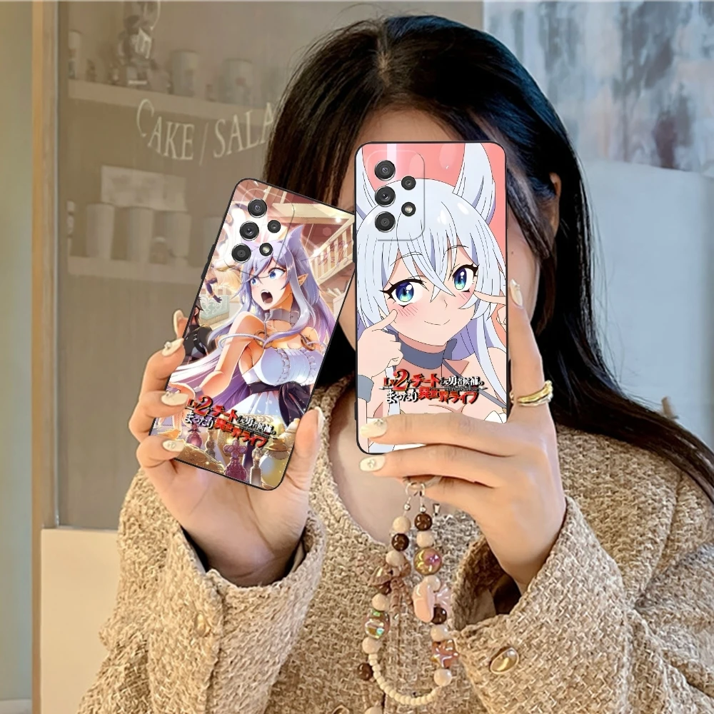 Anime Fenrys Cute Mobile Cell Phone Case for Samsung Galaxy A91 73 71 70 54 53 52 34 24 23 21 S 5G Black Soft Phone Cover Shell