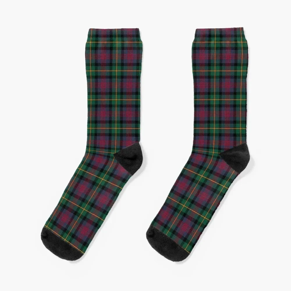 Calcetines de tartán de Clan Logan para hombre y mujer, medias deportivas y de ocio, a la moda, para correr, marca de lujo