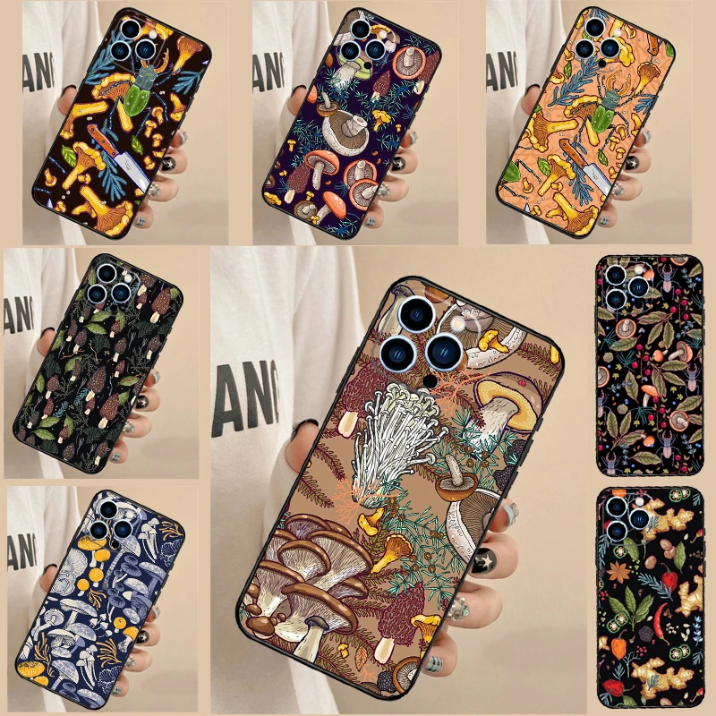 غطاء غابة الفطر لهاتف OPPO Reno 12 F 13F 14F 11F 10 11 13 14 Pro 7 8 Lite OPPO Find X9 X5 X6 X8 Pro #1