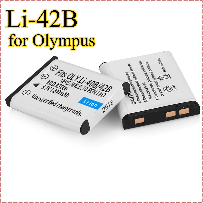 

Li-42B Аккумулятор 1200 мАч для камер Olympus с длительным сроком службы для фотосъемки на открытом воздухе Аккумулятор повышенной производительности
