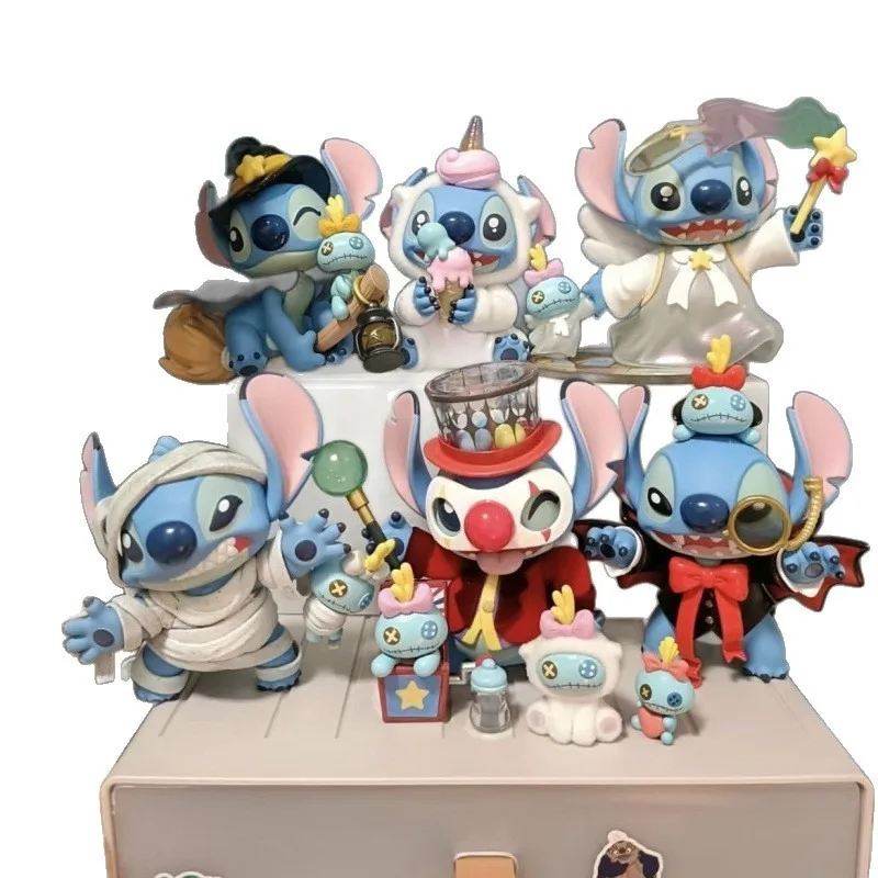 Random Stitch Funny Diary 2.0 Blind Box Figure Stitch Tide Play Doll Desktop Ornaments, Holiday Birthday Gifts