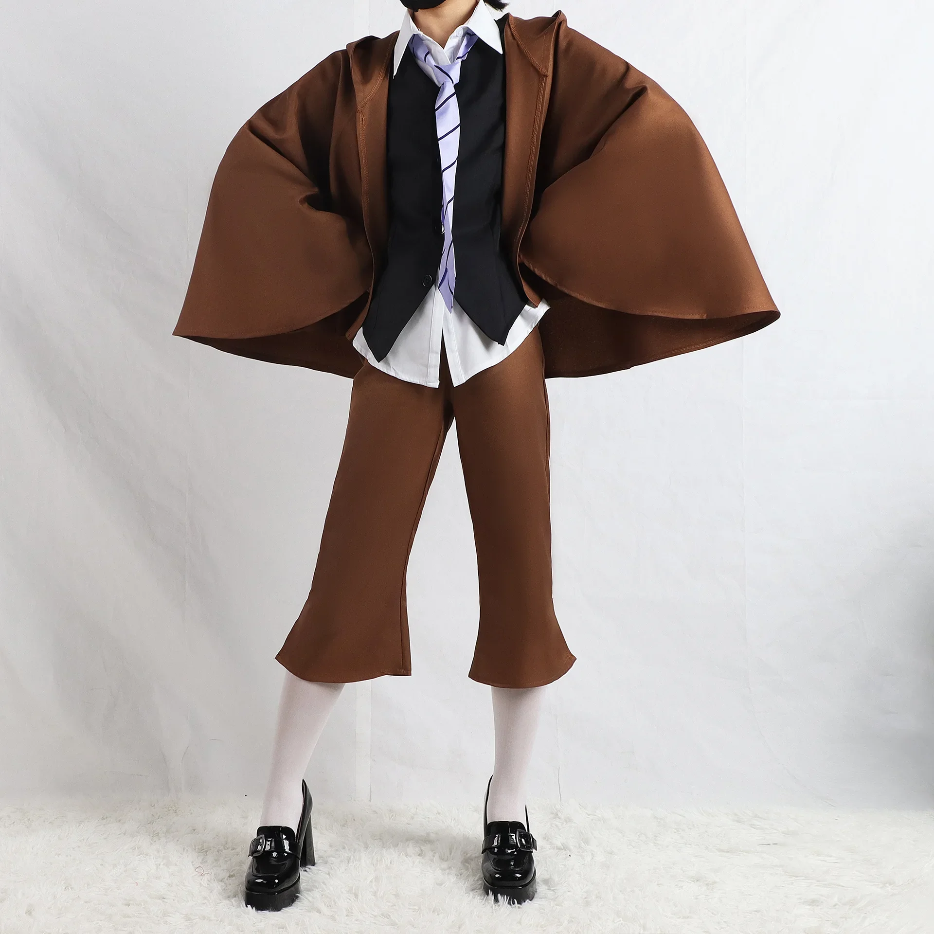 Wetrose】disfraz de Cosplay de Renpo Edogawa, BSD Bungo Dog Season 6, conjunto completo de sombrero clásico, uniforme dectivo para Halloween