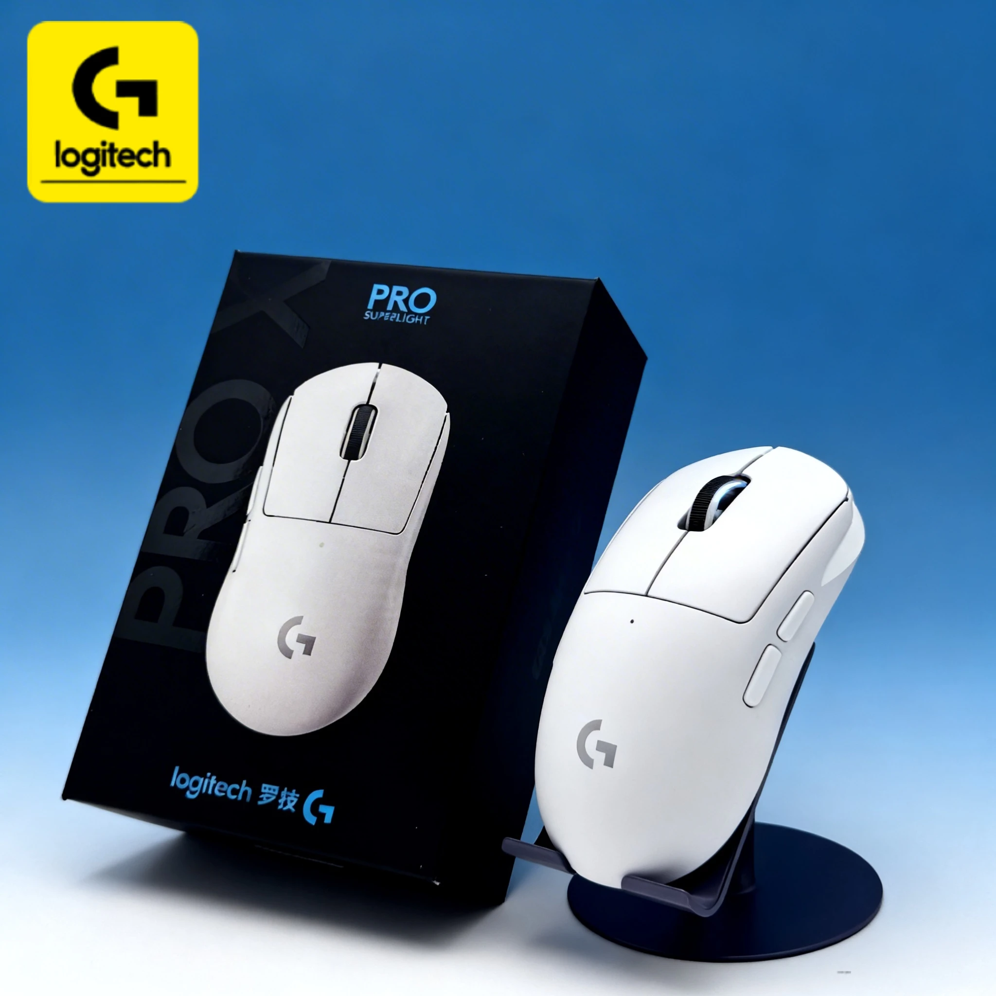 Logitech G PRO X/G402 gaming mouse, 8kHz polling rate, fast response time, lightweight 60g design.