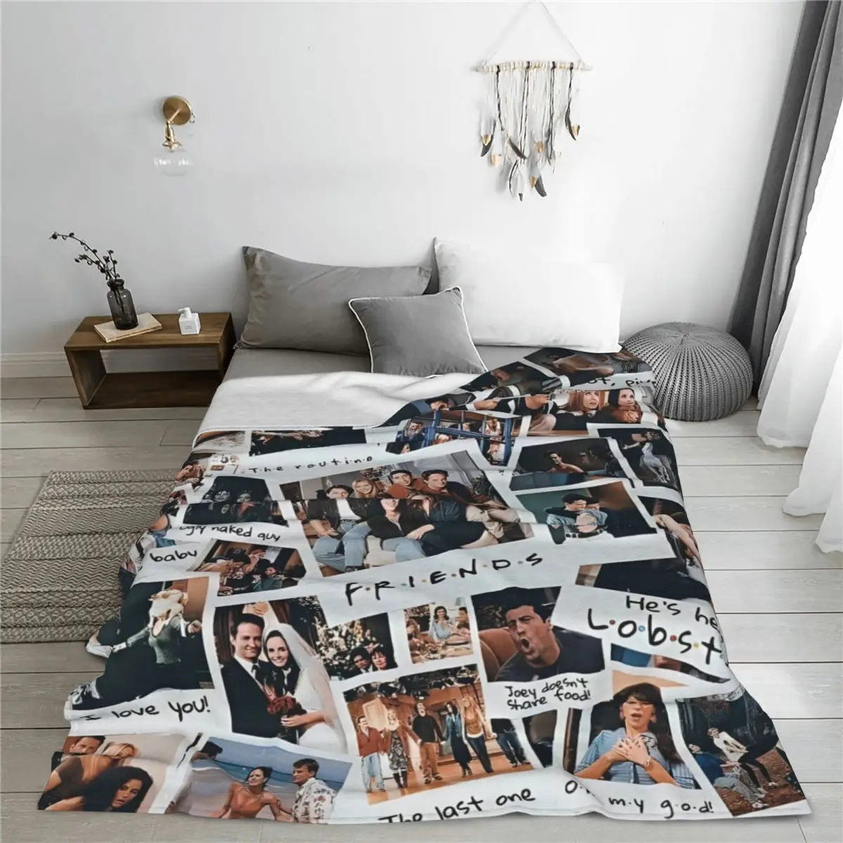 Friends The TV Series Blanket Coral Fleece Plush Spring/Autumn American tv Show Rachel Warm Throw Blanket Home Outdoor Rug Piece