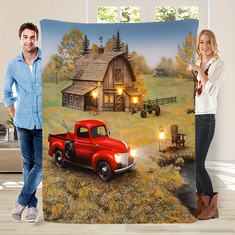 بطانية كوخ مريحة - رمي أريكة ناعم ودافئ ومثالي طوال اليوم