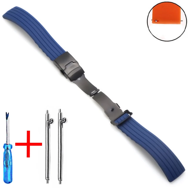 20mm 22mm Quick Release Silicone Watch Bands For Samsung Active 43mm 47mm for Fossil Watch Strap 18mm 24mm Rubber Sport Bands