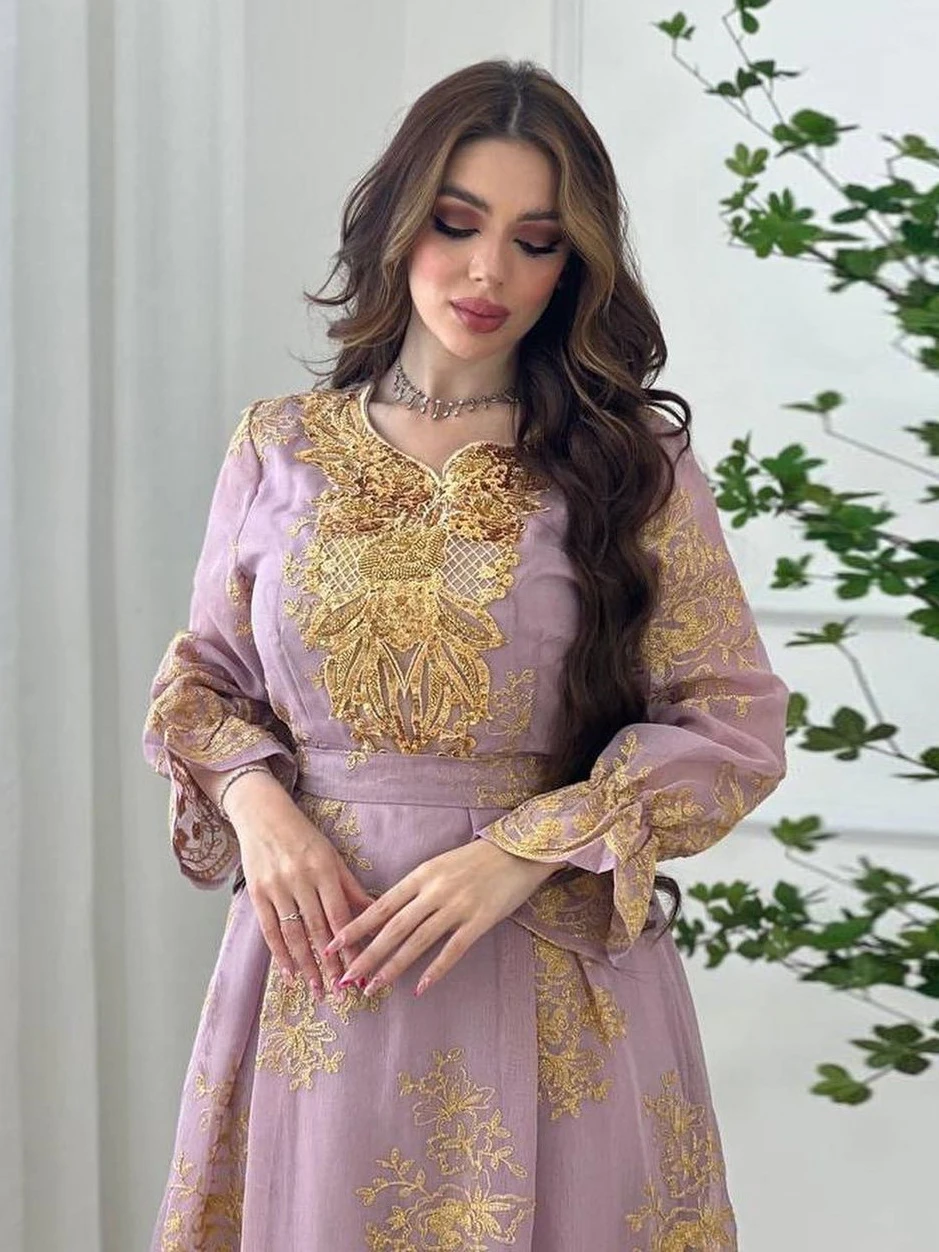 Eid Women Loose Dress Abaya Muslim Party Dresses Ramadan Embroidery Abayas Caftan Kaftan Mesh Vestidos Robe Dubai Arab Turkey