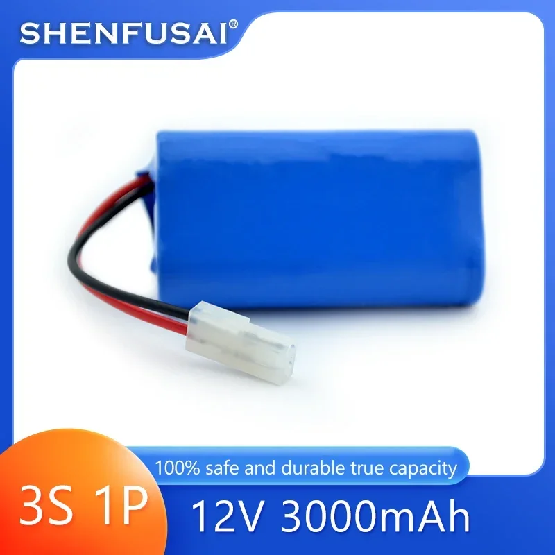 100%novel  12V 3S1P lithium-ion battery pack 3000mAh high-capacity lithium battery,